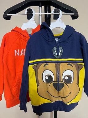 🦒🦮🐾⛴️⚓️Paw Patrol Navy & Yellow Character Zip Hoodie for Kids